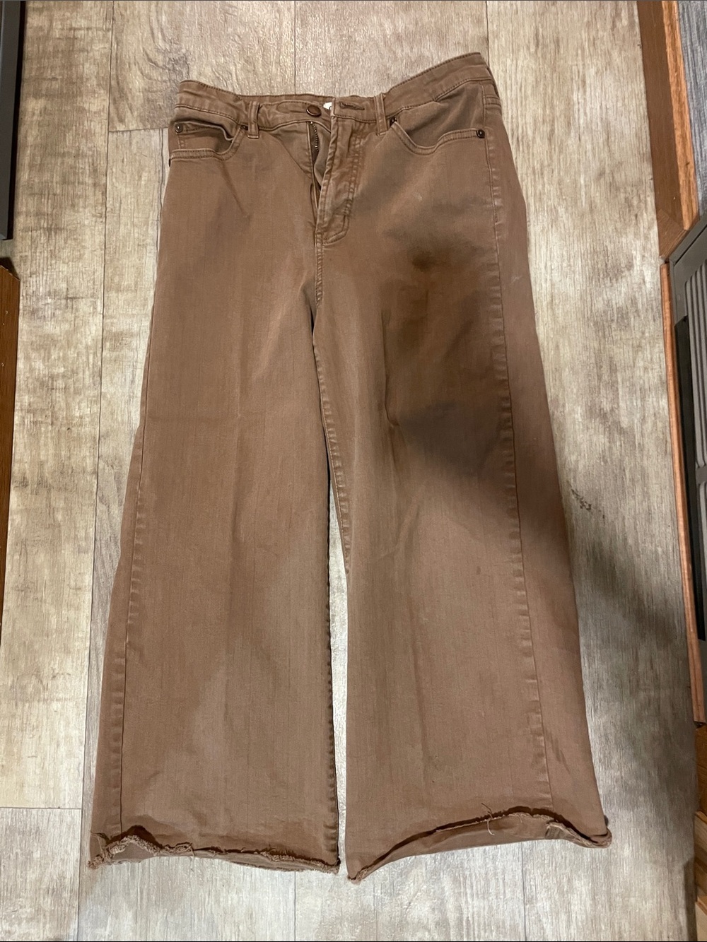 Oat New York Brown Wide-Leg Jeans